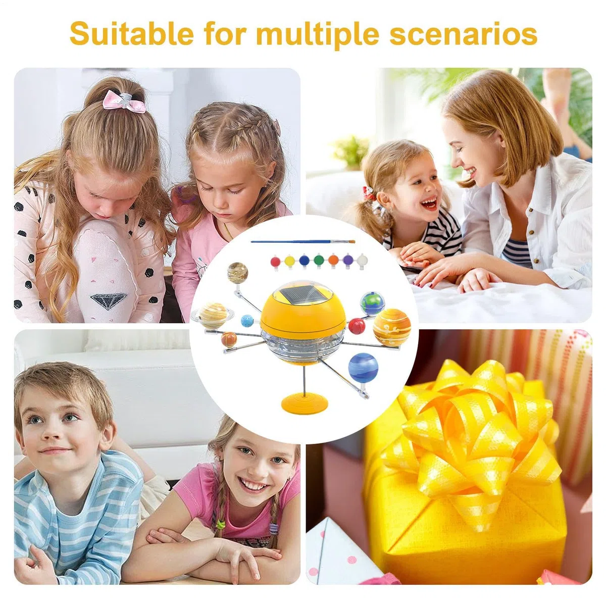 Kit di solare, progetto di solare - Kit per bambini | Astronomia giocattolo geografico per adulti Attività familiari Exploration