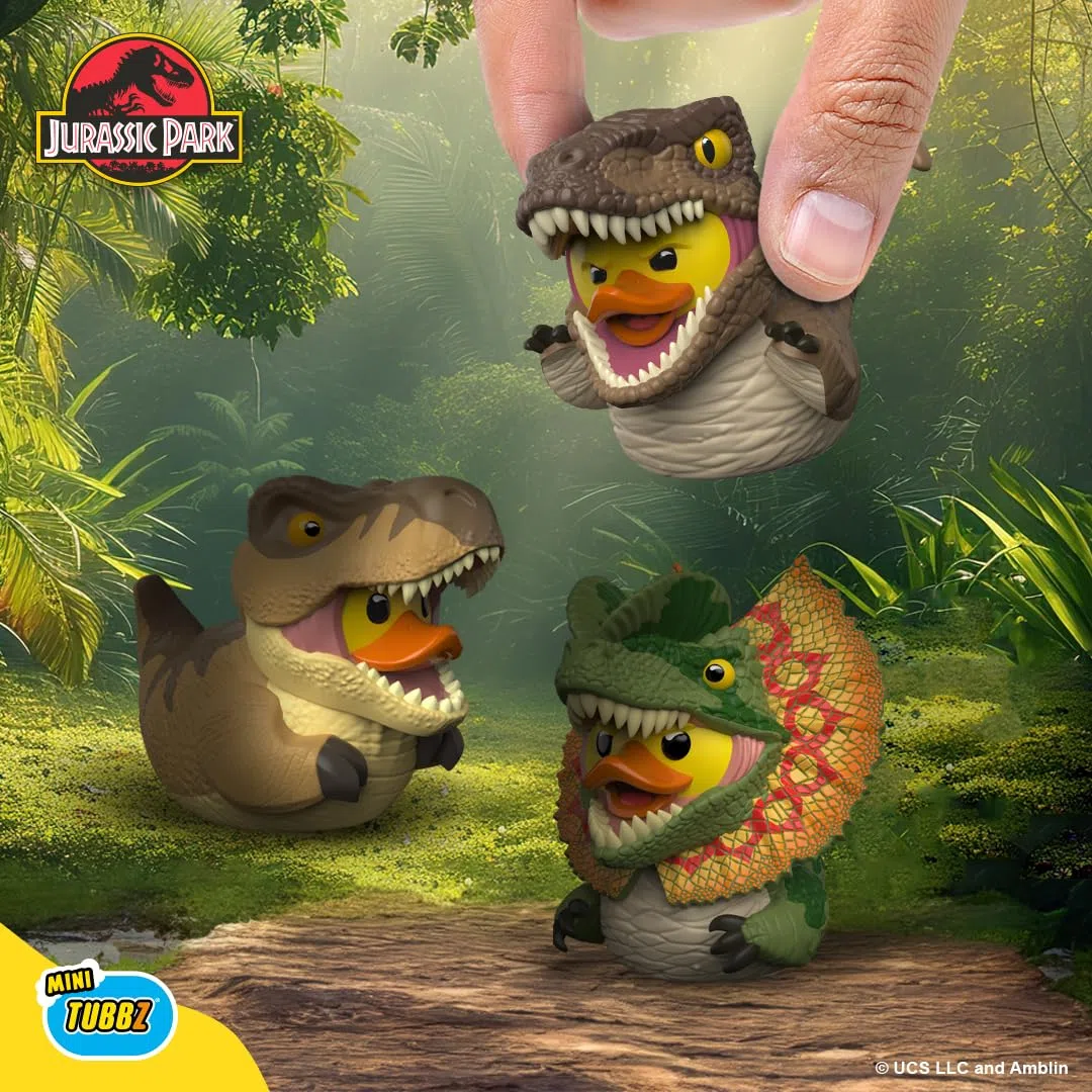 TUBBZ Mini: Jurassic Park - Velociraptor Mini Anatra Cosplay In Vinile da Collezione