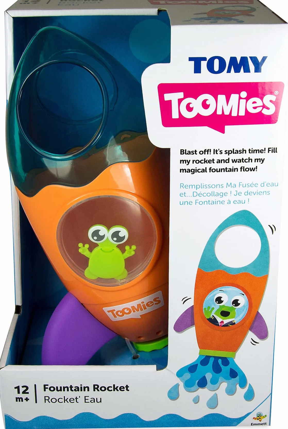 Toomies Tomy Fountain Rocket Baby Bath Toy, Shower Baby Toy for Water Play in The Bath or Pool, Kids Bath Toy Suitable for Toddlers And Children - Boys And Girls 1, 2, 3 And 4+ Year Olds