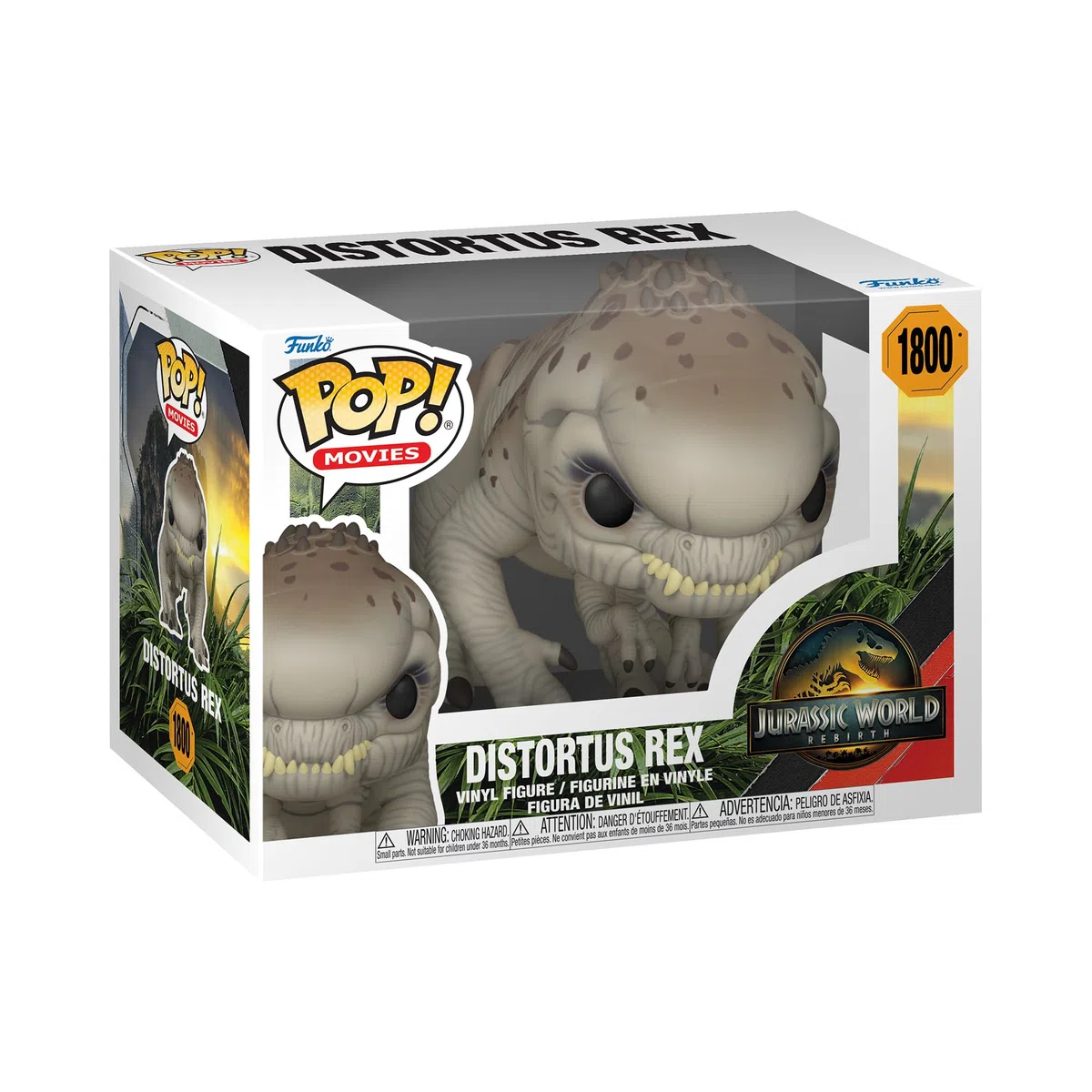 Funko Pop! Movies: Jurassic World: Rebirth - Distortus Rex - Figura in Vinile da Collezione - Idea Regalo - Merchandising Ufficiale - Giocattoli per Bambini e Adulti - Movies Fans