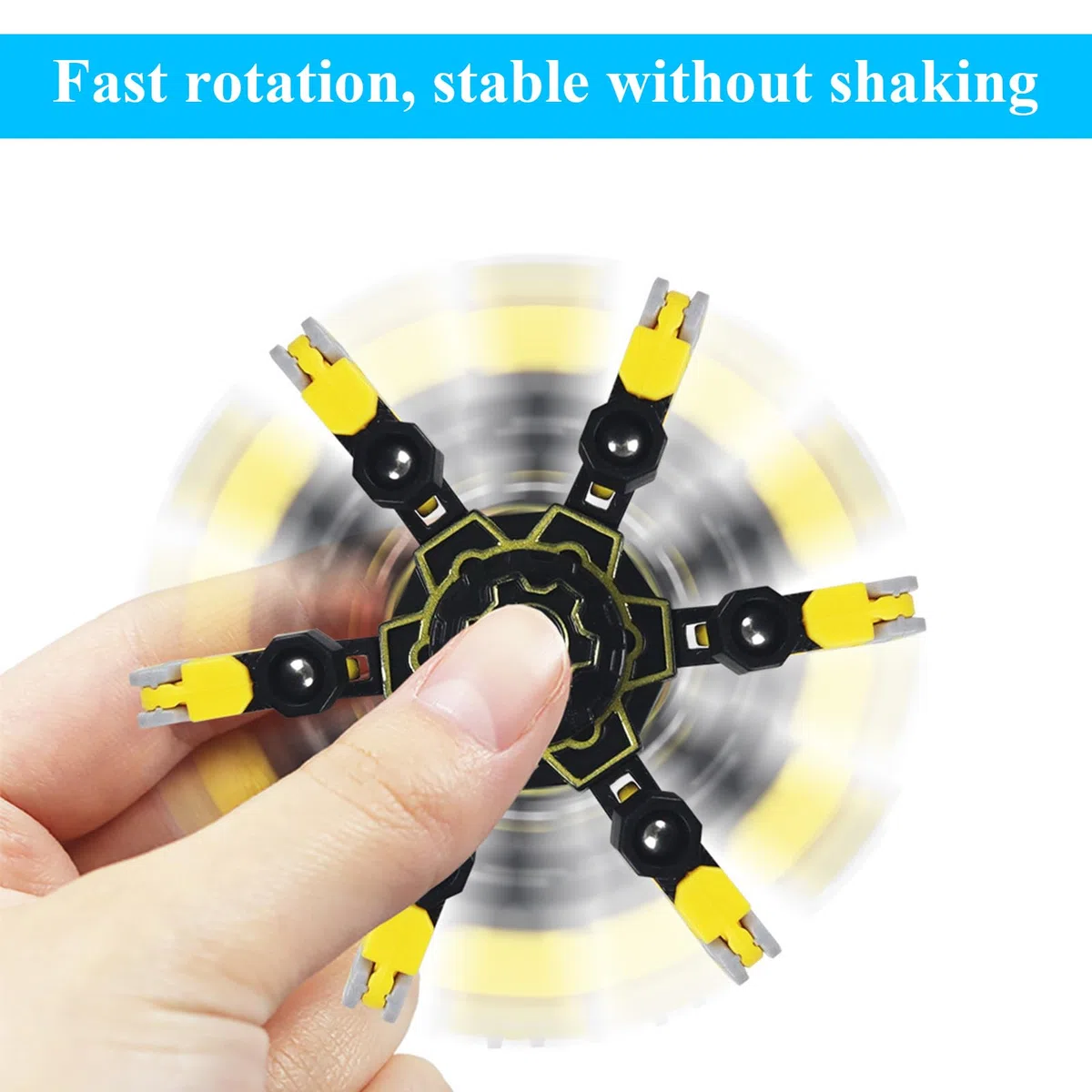 8 Pezzi Hand Spinner Fidget Toy DIY Deformabile Fidget Spinner Luminosi Giocattoli Sensoriali Divertenti Robot Giocattolo a Catena Trasformattabile per Celebrare Vacanze, Feste, Regali Di Natale