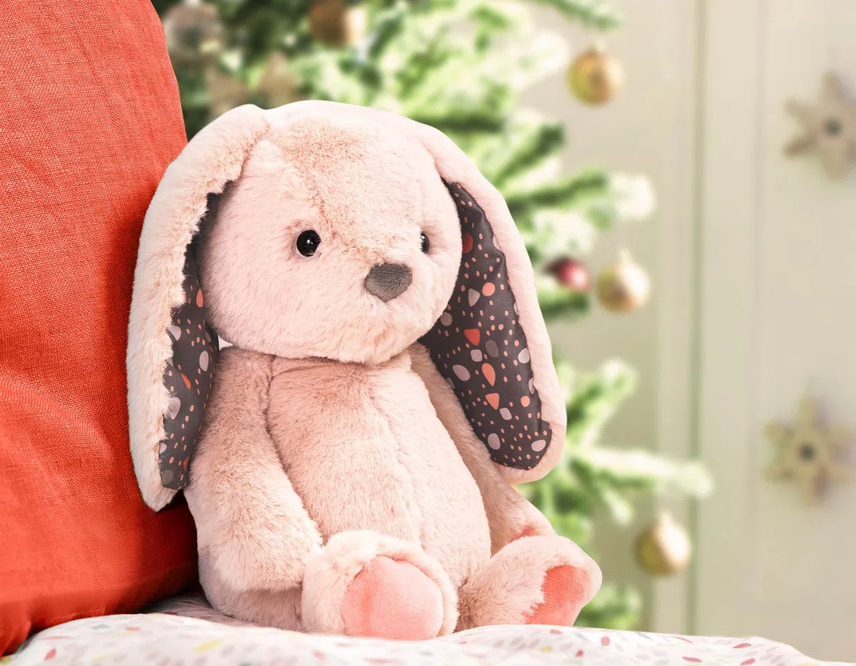 B. toys - Happyhues - Coniglietto Butterscotch - Coniglietto di peluche - Animale di peluche per neonati, bambini e ragazzi - Lavabile in lavatrice - 0 Mesi +