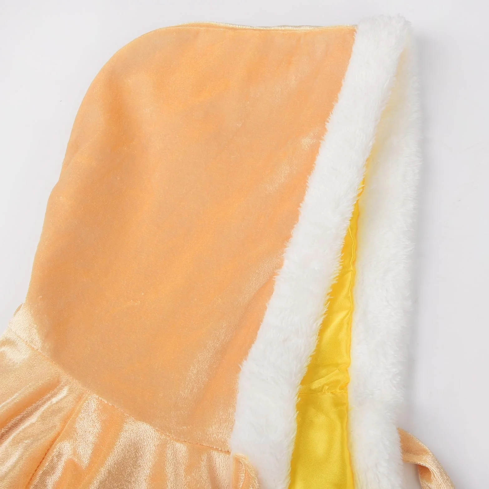 JerrisApparel Bambine Principessa Mantello Costume con Cappuccio Halloween Capo (110, Giallo)