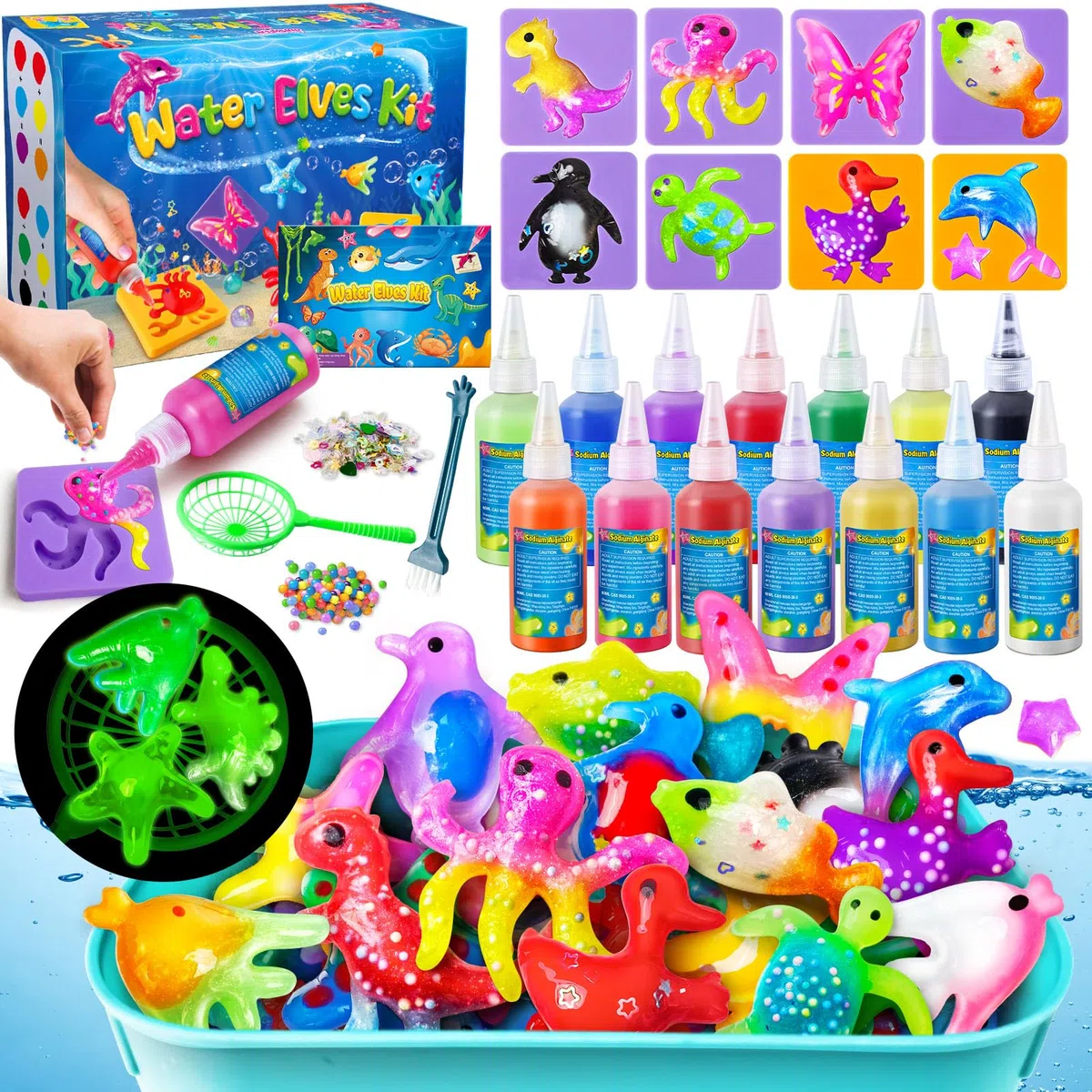 JOPSHEEN Magic Water Elf, 14 Colori Magico Acqua Fairy Gel per Bambini, Attivita Creative Bambino, DIY Giocattolo Fatto a Mano per Ragazzi e Ragazze