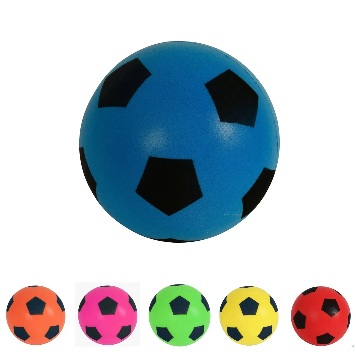 HTI Fun Sport Softball Fußball Größe 5 20cm | Indoor/Outdoor Kinder Softbälle aus Schaumstoff | Schaumstoffball Fussball für Erwachsene, Jungen und Mädchen Jeden Alters