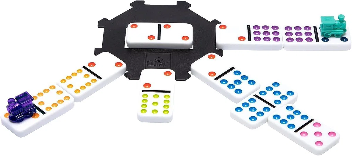 Mexican Train Dominos - Gioco da tavolo - Gioco del domino - Da 6 anni - Da 1 a 8 giocatori