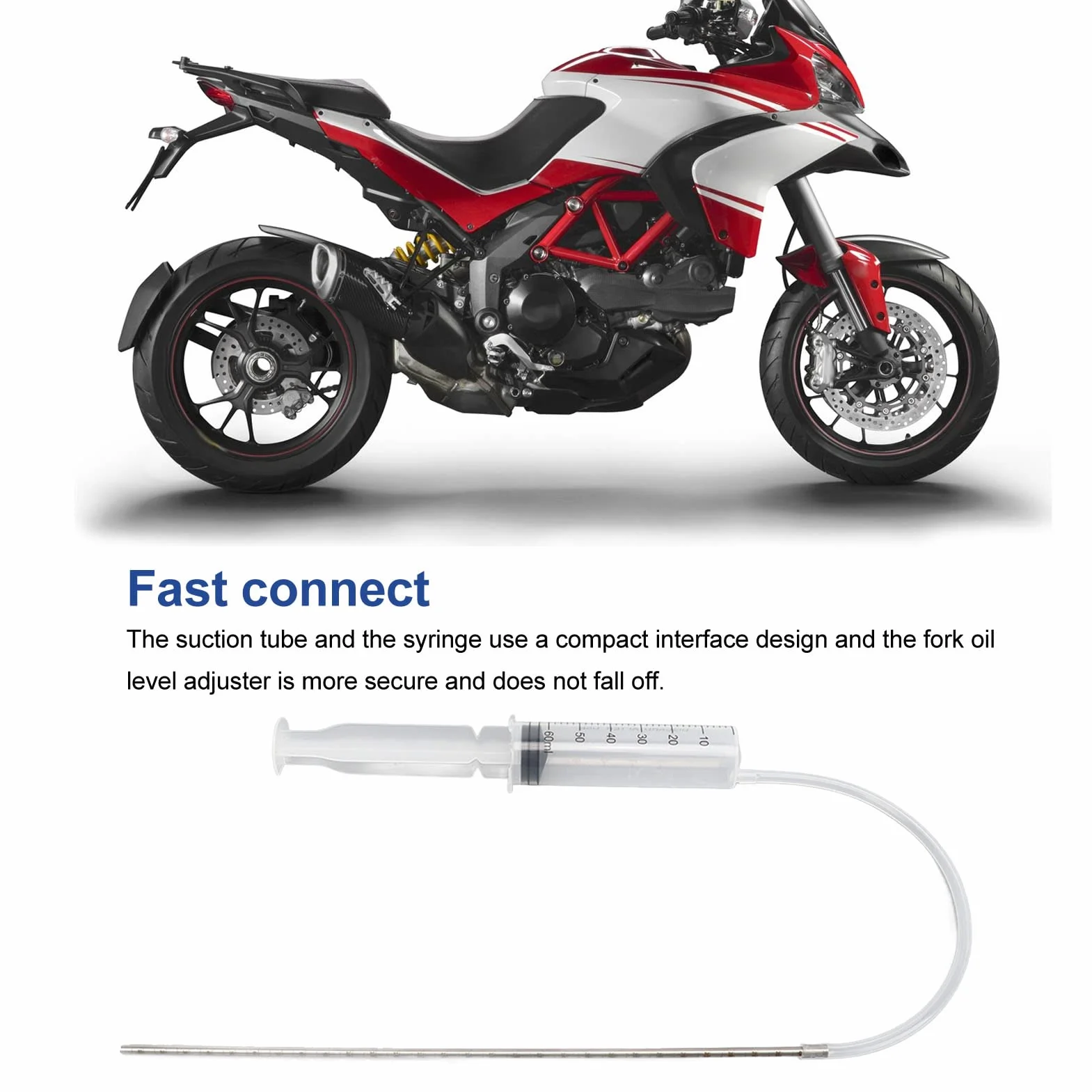 Indicatore Livello Olio Forcella, Indicatore Livello Olio Forcella Strumento di Misurazione Regolazione Livello Olio Forcella Universale per Moto Strumenti Moto Indicatore Livello Olio Sospensione For