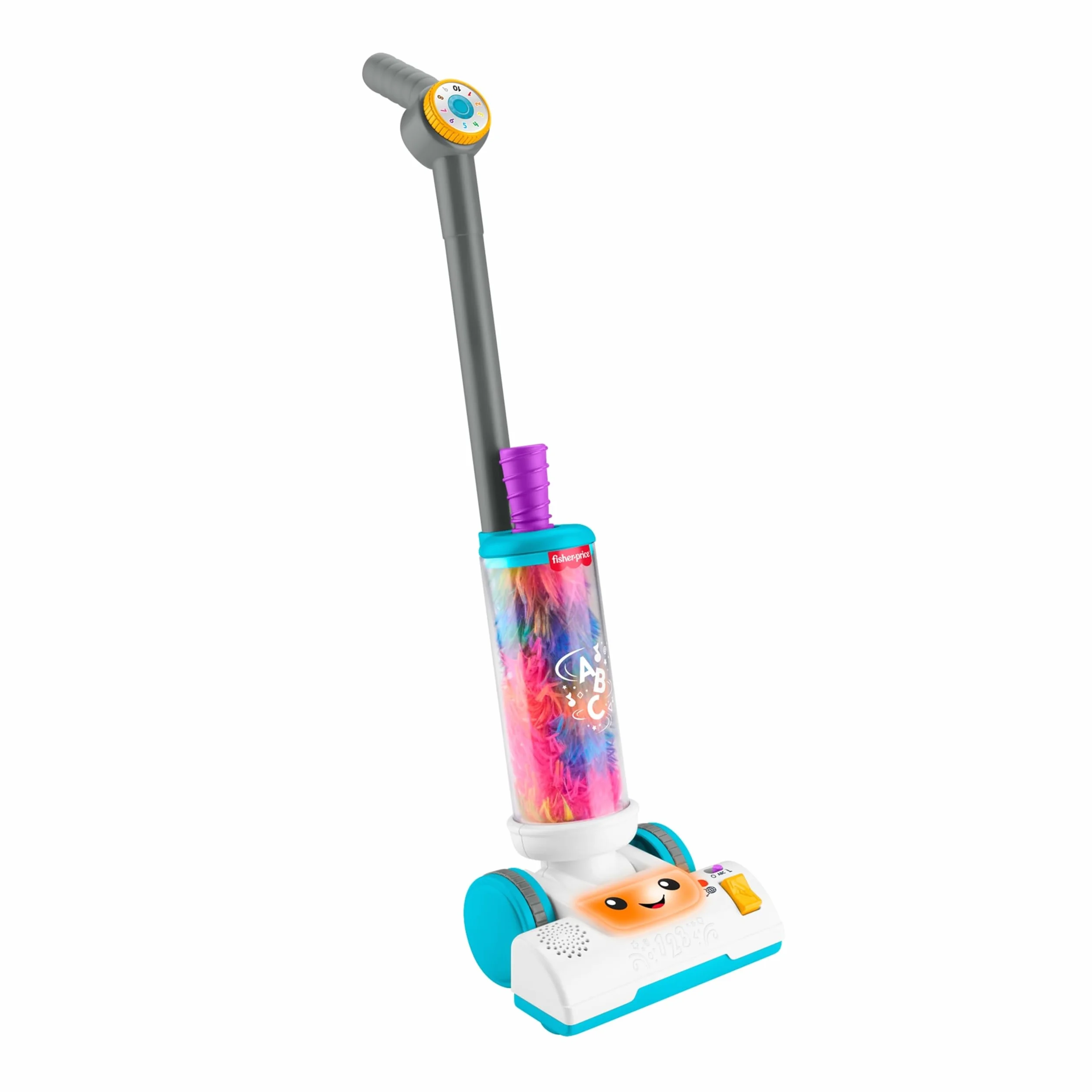 Fisher-Price Aspirapolvere e Spolverino 2 in 1 Set Giocattolo con 45 Canzoni Luci Suoni Italiano 2+ Anni JMM34