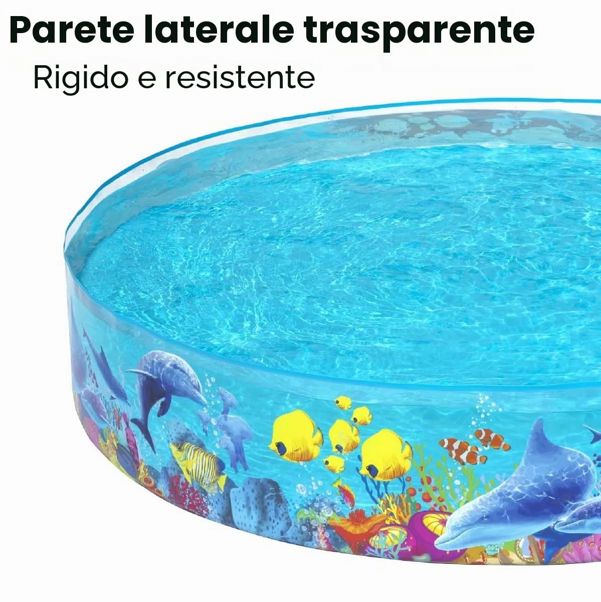 Bestway 55031 Piscinetta rigida per bambini Fantasia Marina, 3 anni+