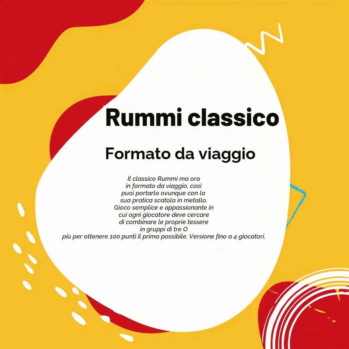 Cayro - Rummi - + 8 Anni - Modello Classico - Divertente Gioco Da Tavolo - Per Bambini E Adulti - Edizione Da Viaggio In Scatola Di Metallo - Ideale Da 2 A 4 Giocatori