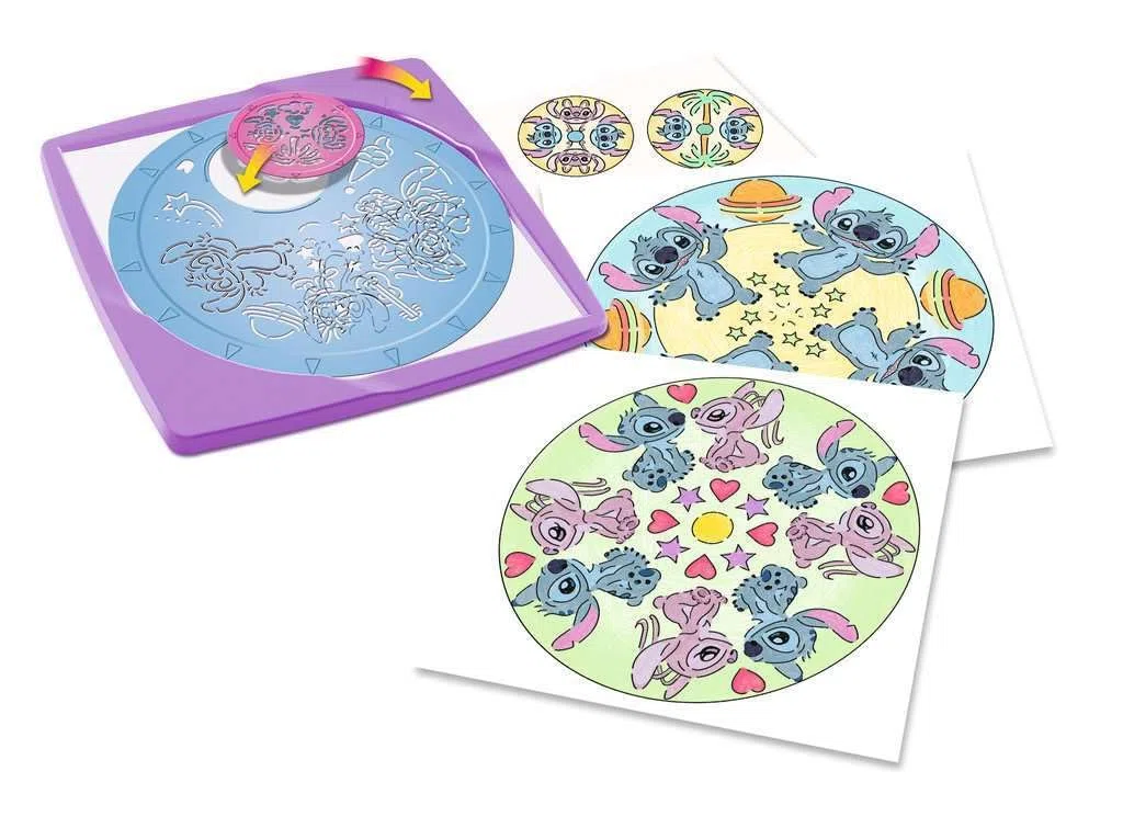 Ravensburger 12028015 - Mandala Designer Midi Disney Stitch - set di disegni creativi per bambini dai 6 anni in su