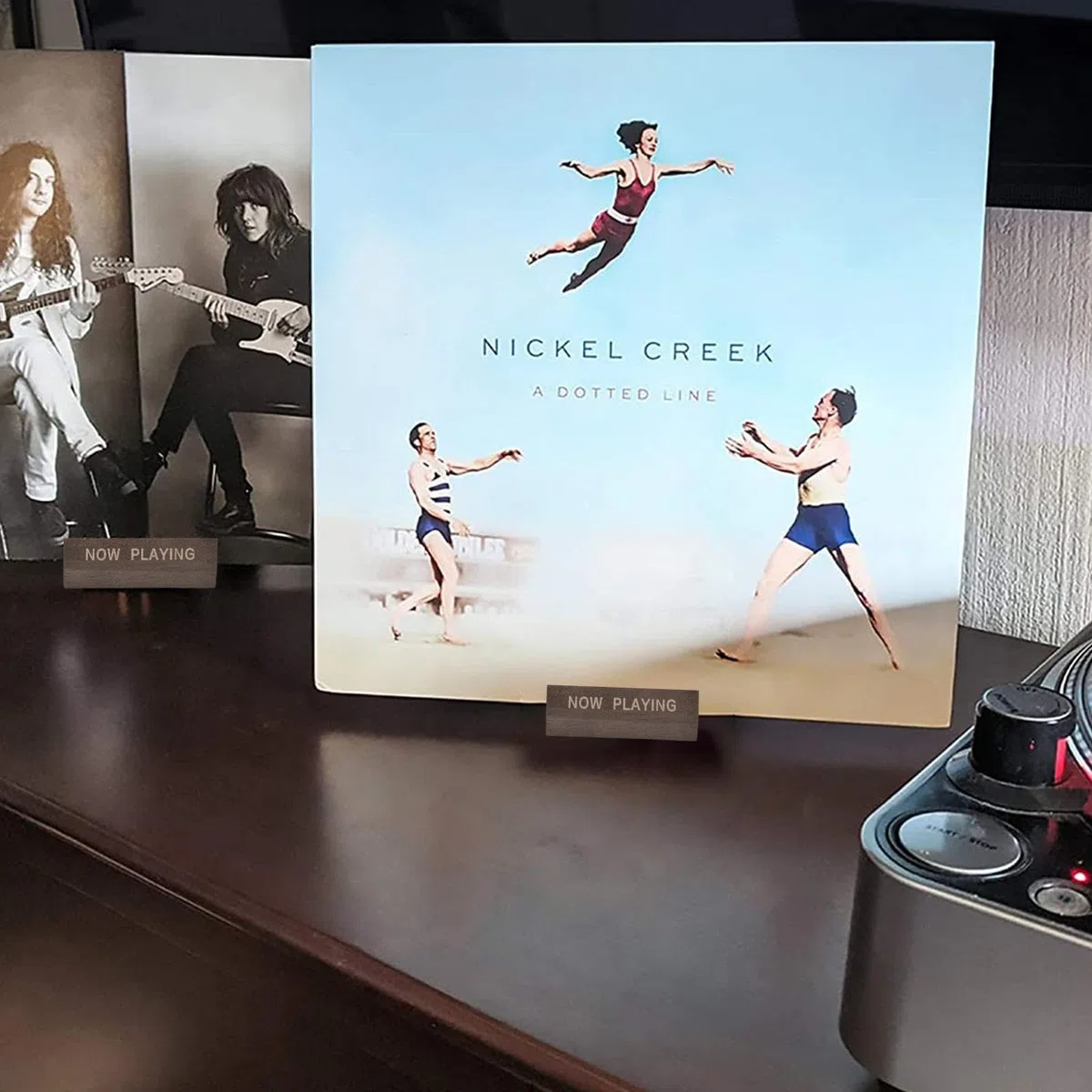 Supporto per dischi in vinile, espositore per dischi in legno, espositore per dischi in vinile, scaffale da tavolo per LP, ora in riproduzione di dischi per LP e per filatura