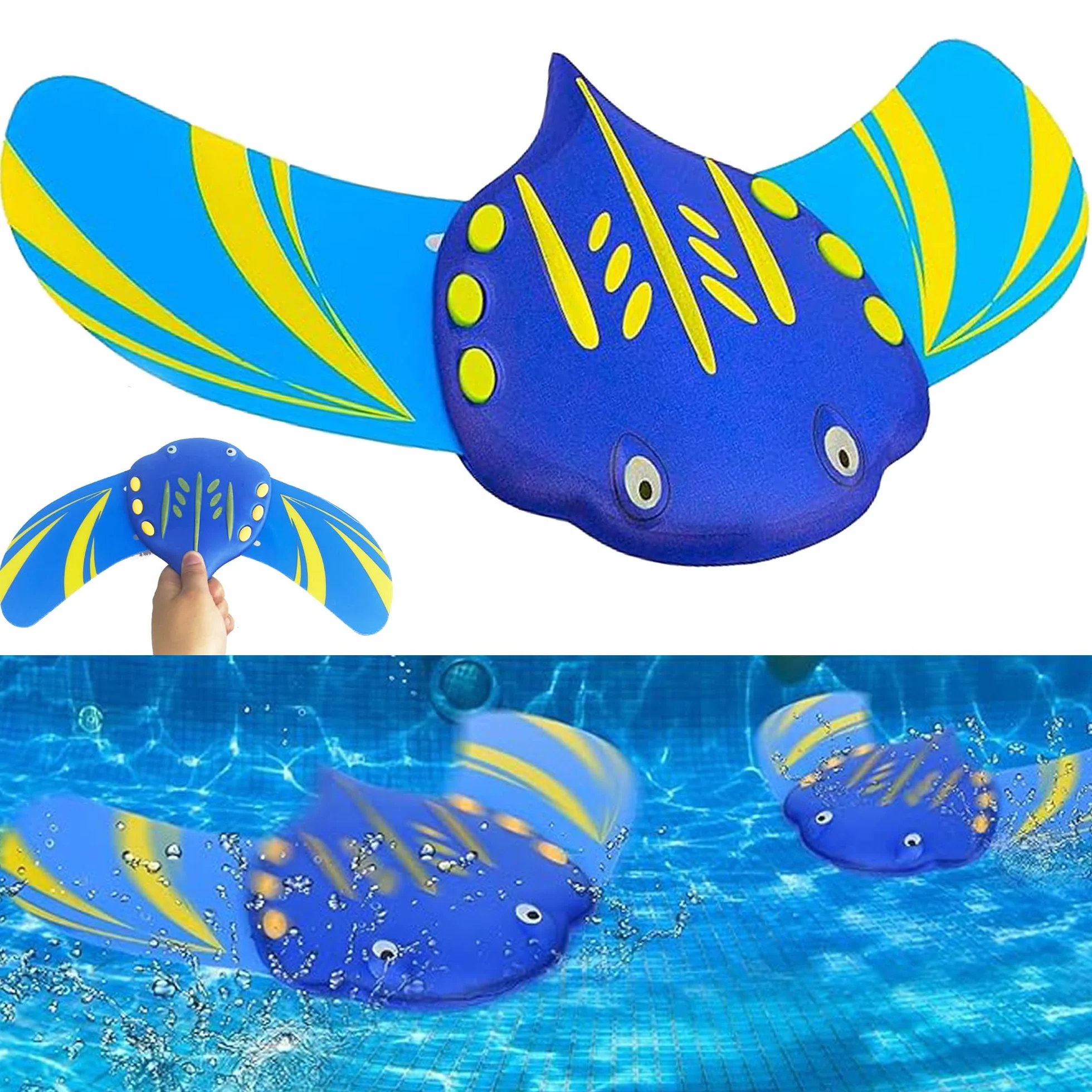 Giocattolo subacqueo per bambini, giocattolo subacqueo per bambini, giocattolo per piscina, giocattolo acquatico per ragazzi (grande)