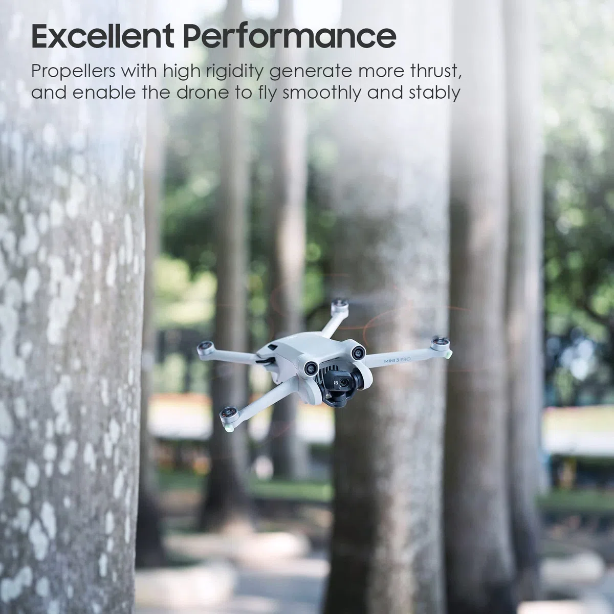 TiMOVO Set di 24 Eliche Compatibili con DJI Mini 4 PRO/Mini 3 PRO, Leggere a Basso Rumore per Drone Mini 3 PRO Accessori di Ricambio, Rilascio Rapido Eliche per Volo Silenzioso, Nero