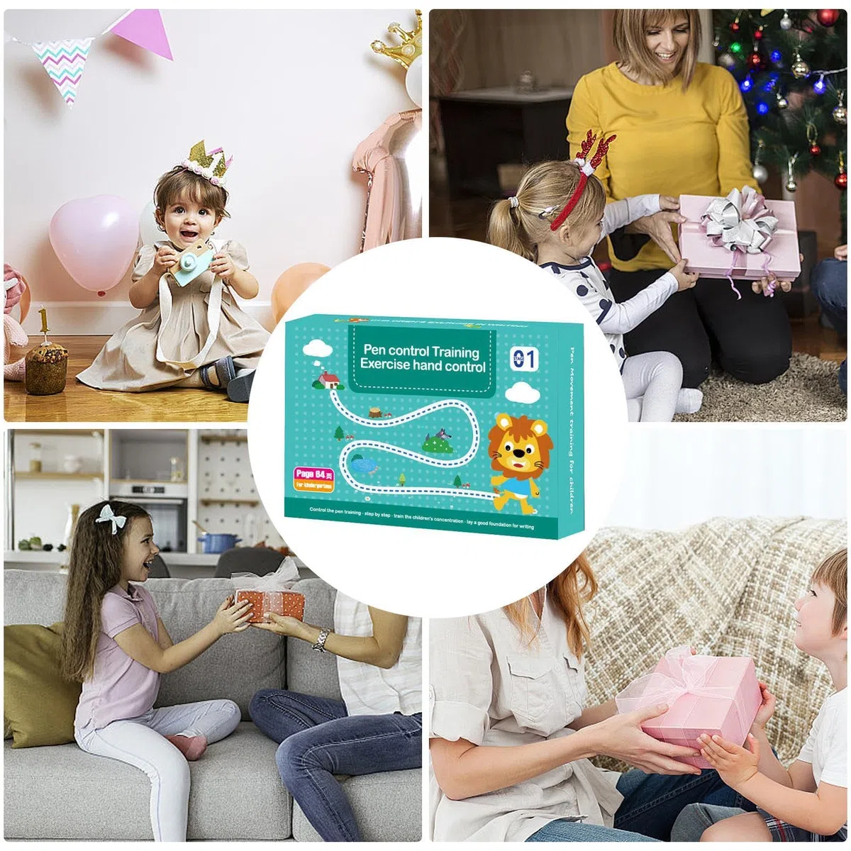 Tôddler Workbook - Libro Di Tracciamento Delle Lettere In Età Prescolare Per Bambini | Quaderno Di Pratica Riutilizzabile Per Il Controllo Della Penna | Libro Di Formazione Sulla Scrittura Dei Numeri