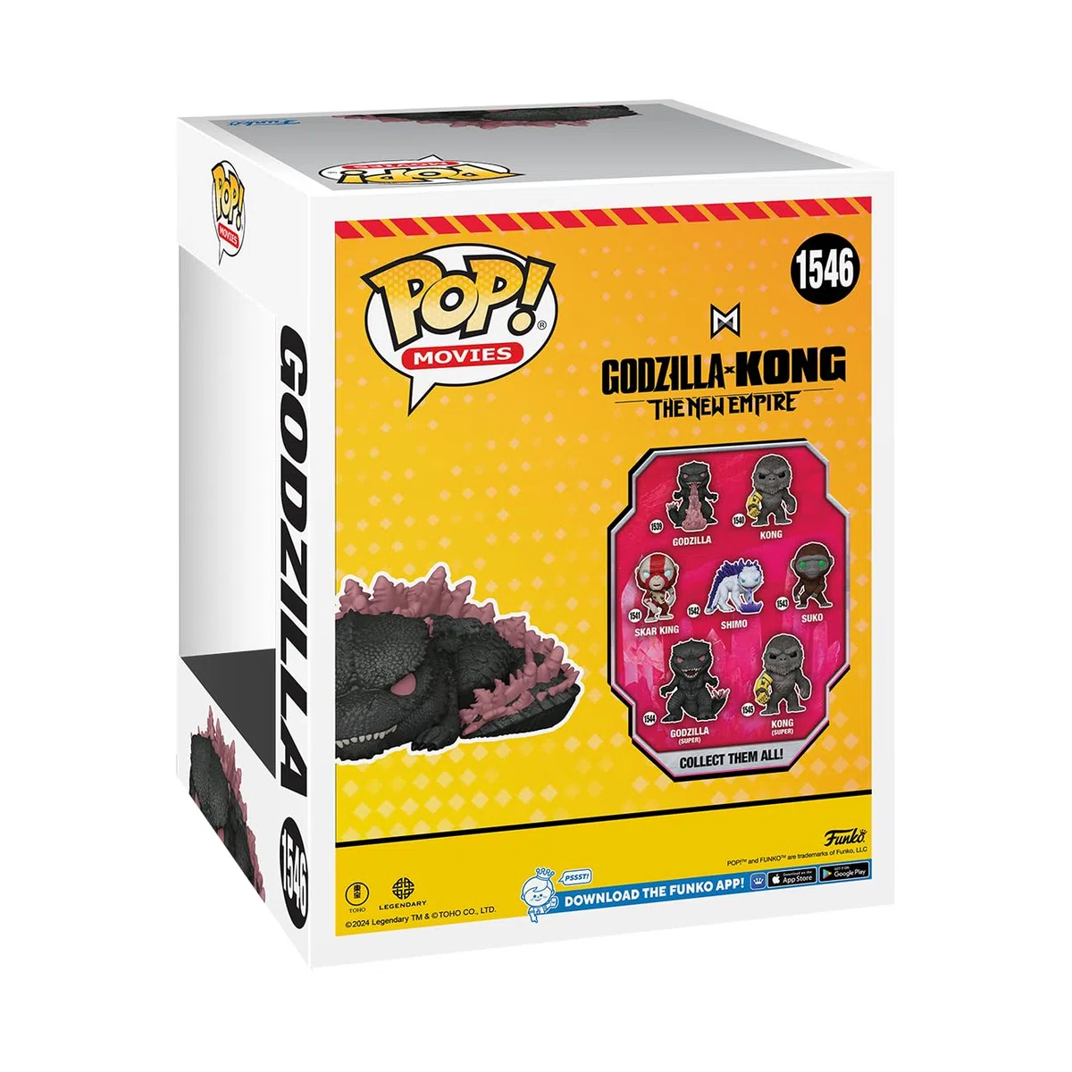 Funko POP! Movies: Godzilla v Kong 2 - Godzilla (addormentato) - Esclusiva Amazon - Figura in vinile da collezione - Idea regalo - Merchandise ufficiale - Giocattoli per bambini e adulti