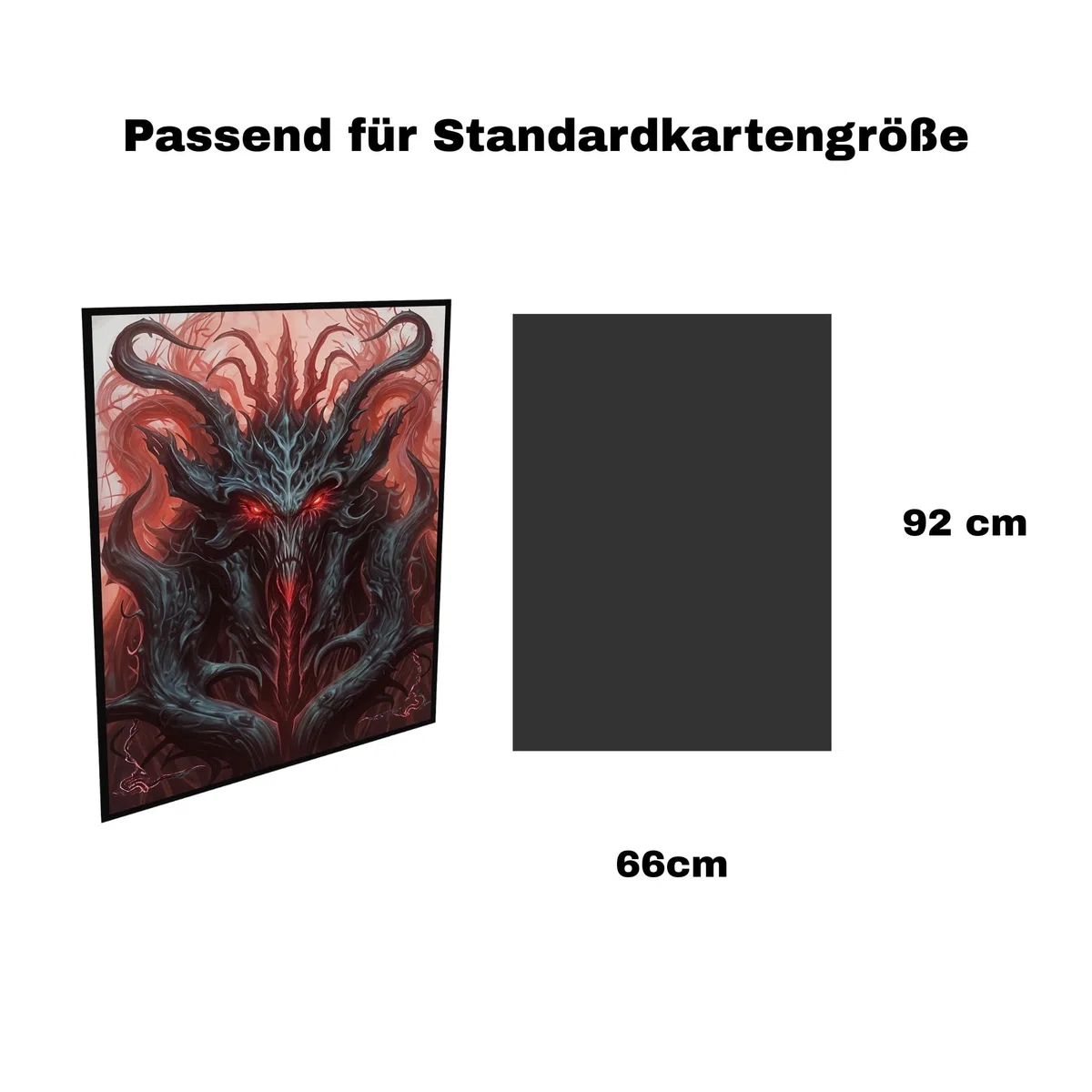 Bustine per carte collezionabili – 100 pezzi – retro lucido e frontale trasparente (66 x 92 mm) – Adatto per carte standard, MTG, Sports & Collector Deck – Infernum Edition