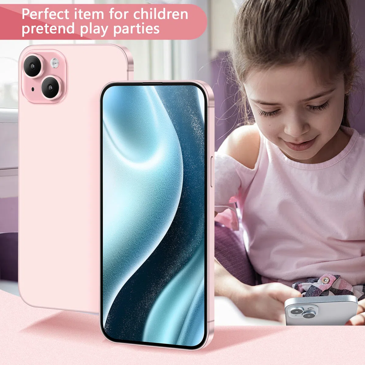 Modello di telefono falso [Senza logo] display fittizio non funzionante replica telefono giocattolo per 15 Plus/Pro/Pro max (per 15 schermo verde nero)