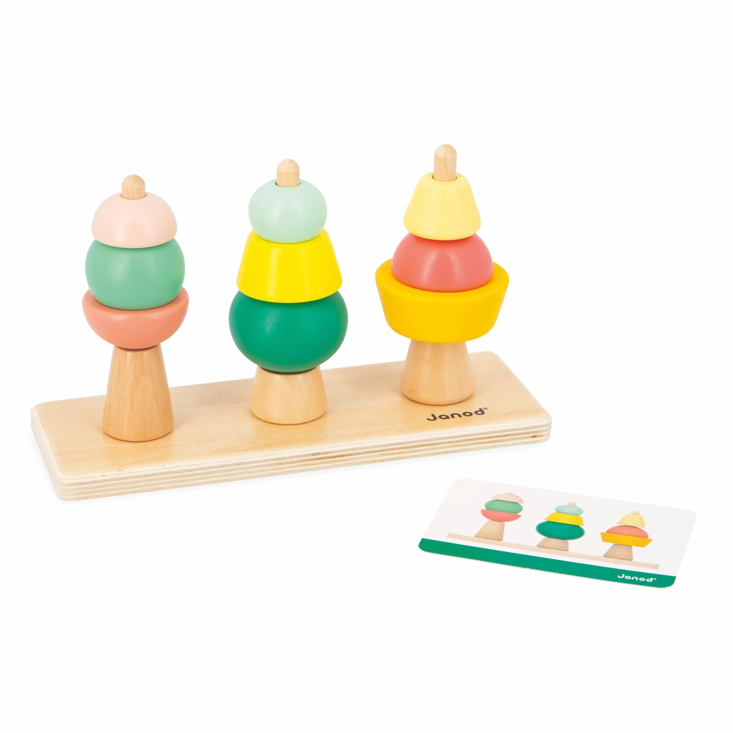 Janod - Box Giochi Neonato - dai 36 Mesi - Giocattoli Multisensoriali con Puzzle e attività Manuali per Bambini - Giocattoli di attività e Sviluppo Psicomotorio - dai 3 Anni - J04066