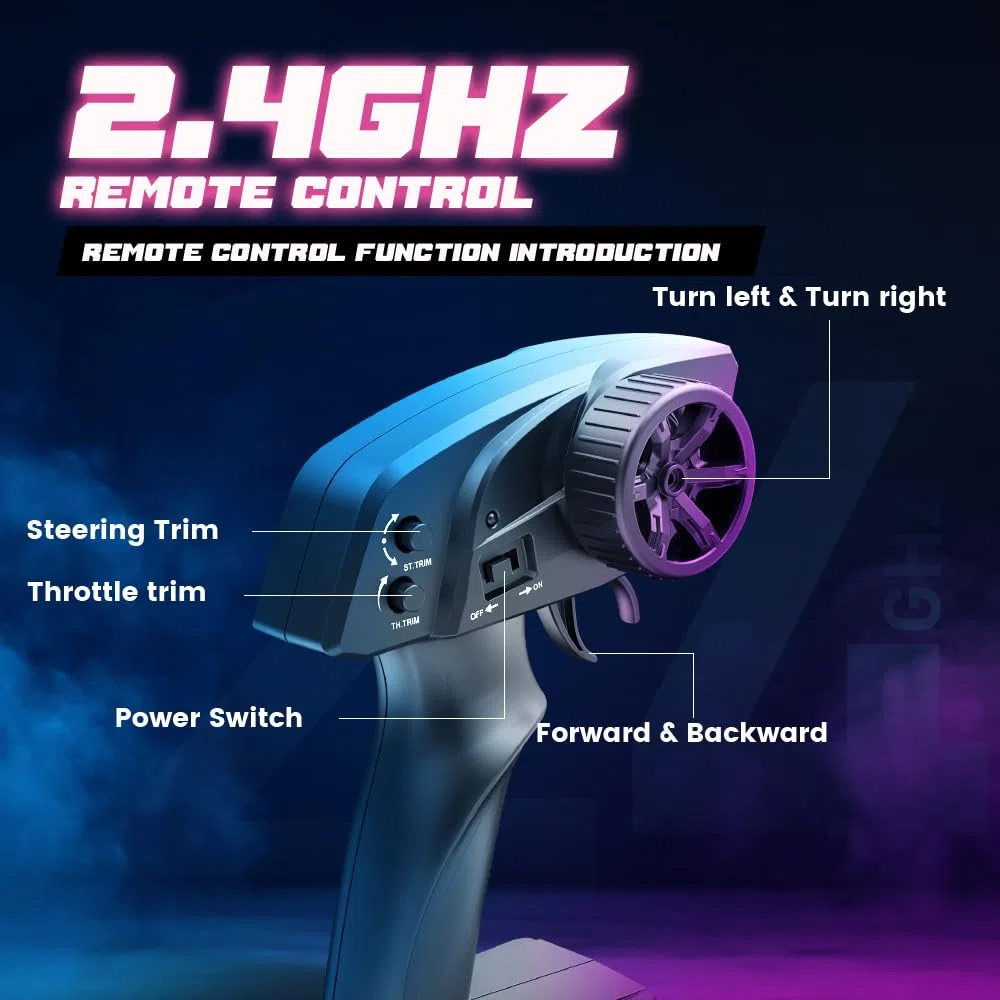 2.4GHz Radio Controller Remote Control System Compatibile con 9502E RC Truck