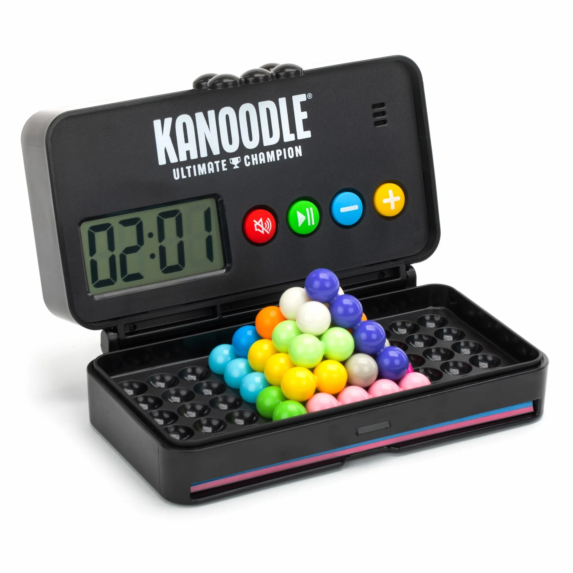 Learning Resources Kanoodle Ultimate Champion – Gioco rompicapo 3D portatile con schermo LED, 500 sfide da facile a “Genio”, logica e IQ per bambini 7+ e adulti