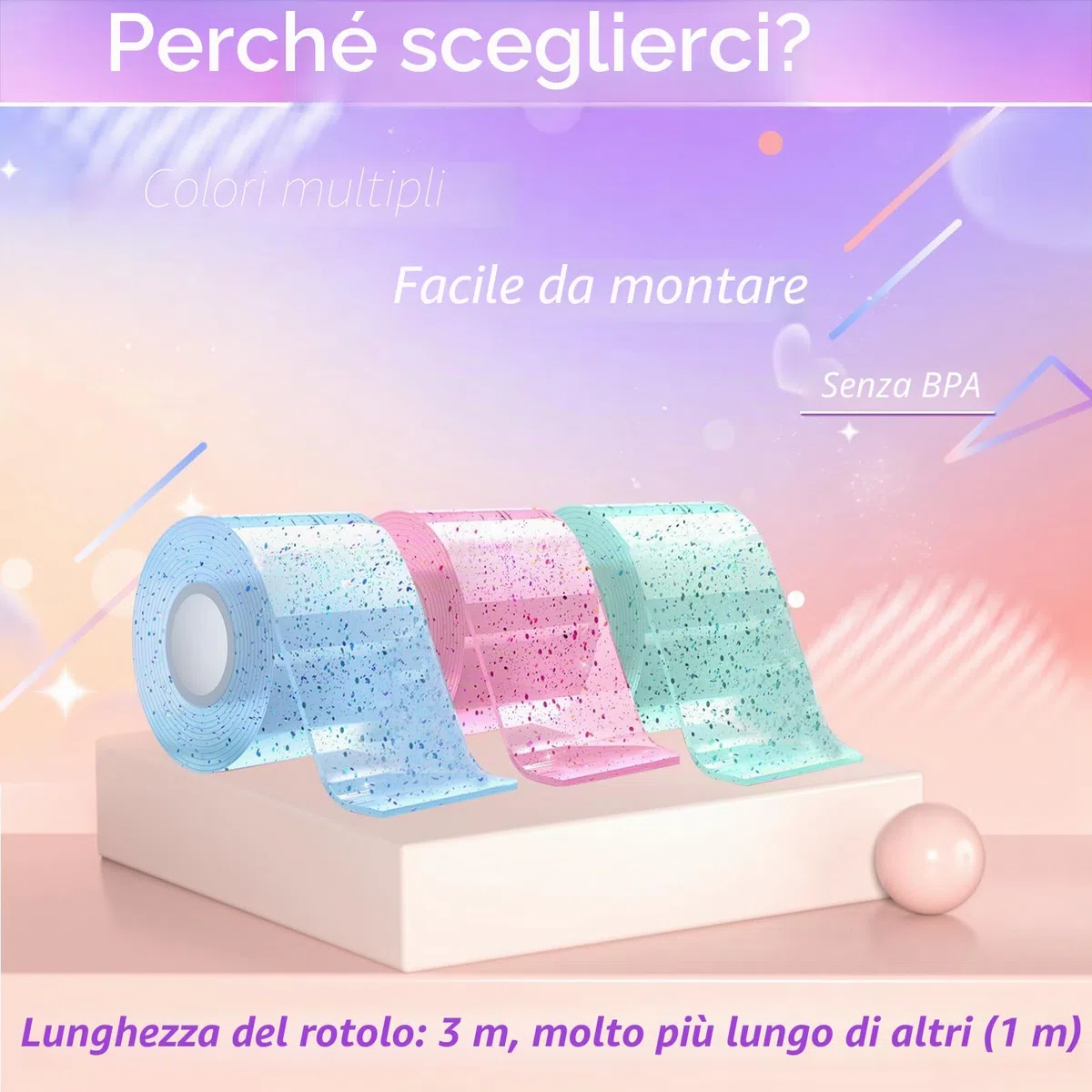 Nano Tape Bubble Kit per bambini – 67 pezzi fai da te, Squishy Giocattoli super elastici per alleviare lo stress e divertimento, Fidget Toys e Party Favors