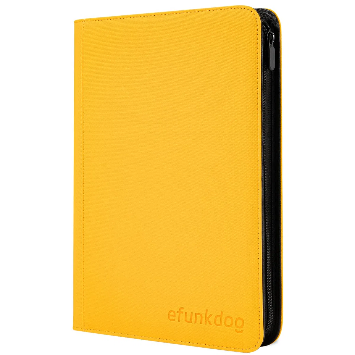 Raccoglitore Carte, Album portacarte collezionabili 9 tasche Copertura in PU con cerniera, Capacità di 360 carte per TCG e carte sportive (Giallo)