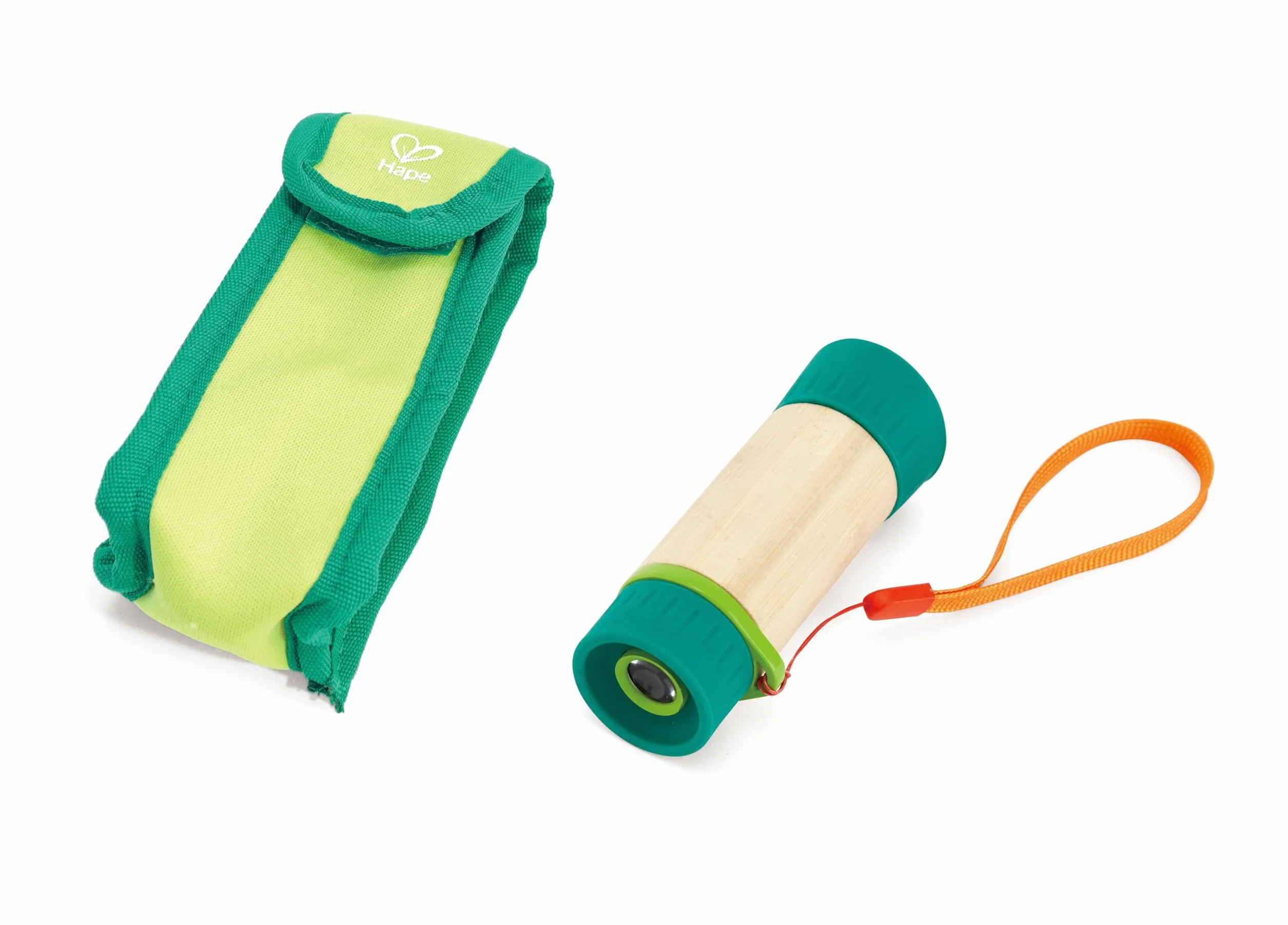 Hape Nature Fun - Telescopio regolabile 8x in bambù e plastica veg per conoscere meglio la natura dai 5 anni