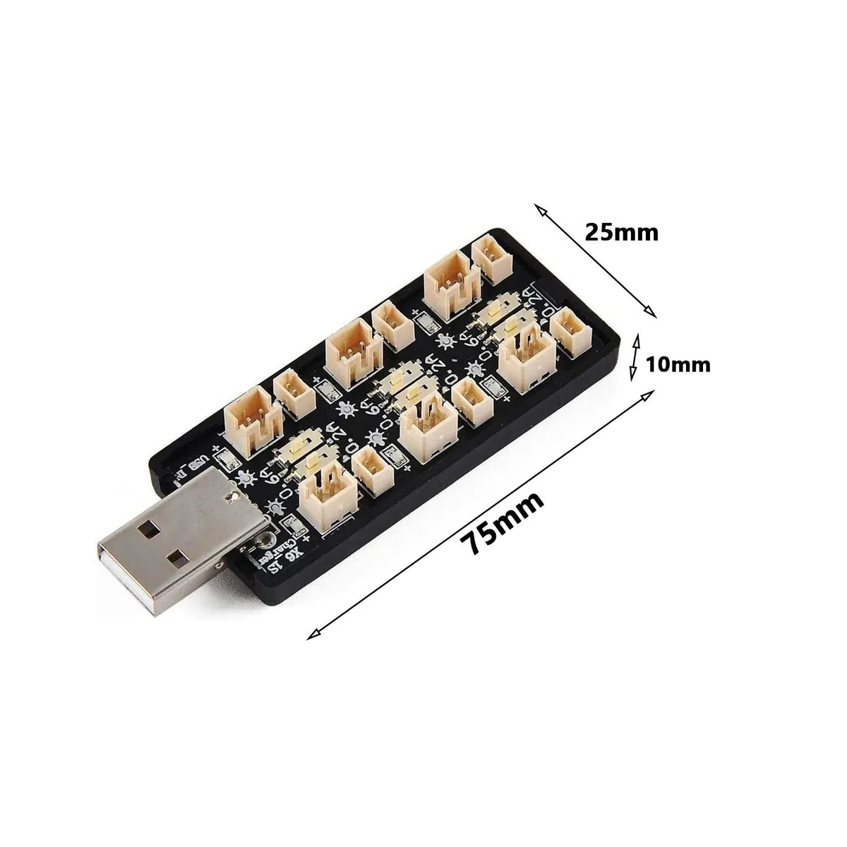 Caricatore USB 1S LiPo 3,7/4,20V 3,8/4,35V 6 canali 1S LiHV Caricabatterie per batteria FPV Plus Micro JST 1.25 JST-PH 2.0 mCX Spina mCPX (3,7/4,20V)