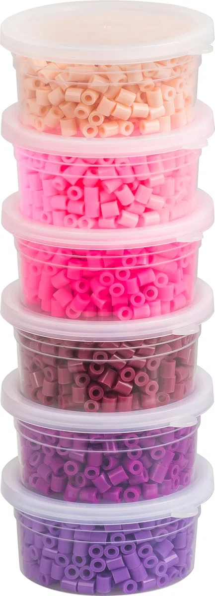 Set di perline da stirare, 3.000 pezzi, rosa/viola