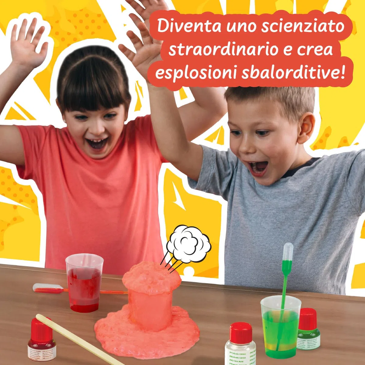 Science4you Esperimenti per Bambini 8+ Anni – Attività Kaboom per Bambini, Crea il tuo Razzo D'Acqua, Crea una nuova Bomba Frizzante, Giocattoli Educativi, Regali STEM per Ragazzi e Ragazze 8 9 10+