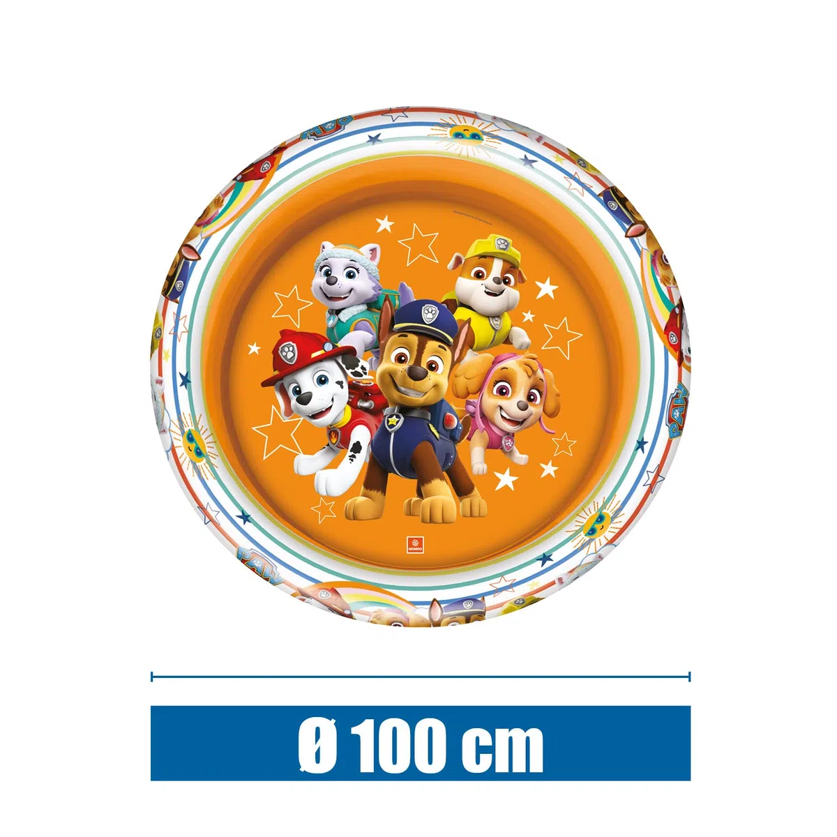 Mondo 2 Ring Pool, Piscina Gonfiabile Unisex Bambini, Nero, Diametro 100 centimetri