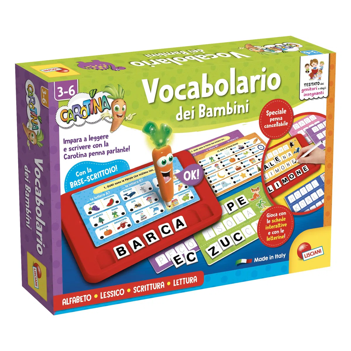 Lisciani Giochi - Carotina Penna Parlante Vocabolario dei bambini