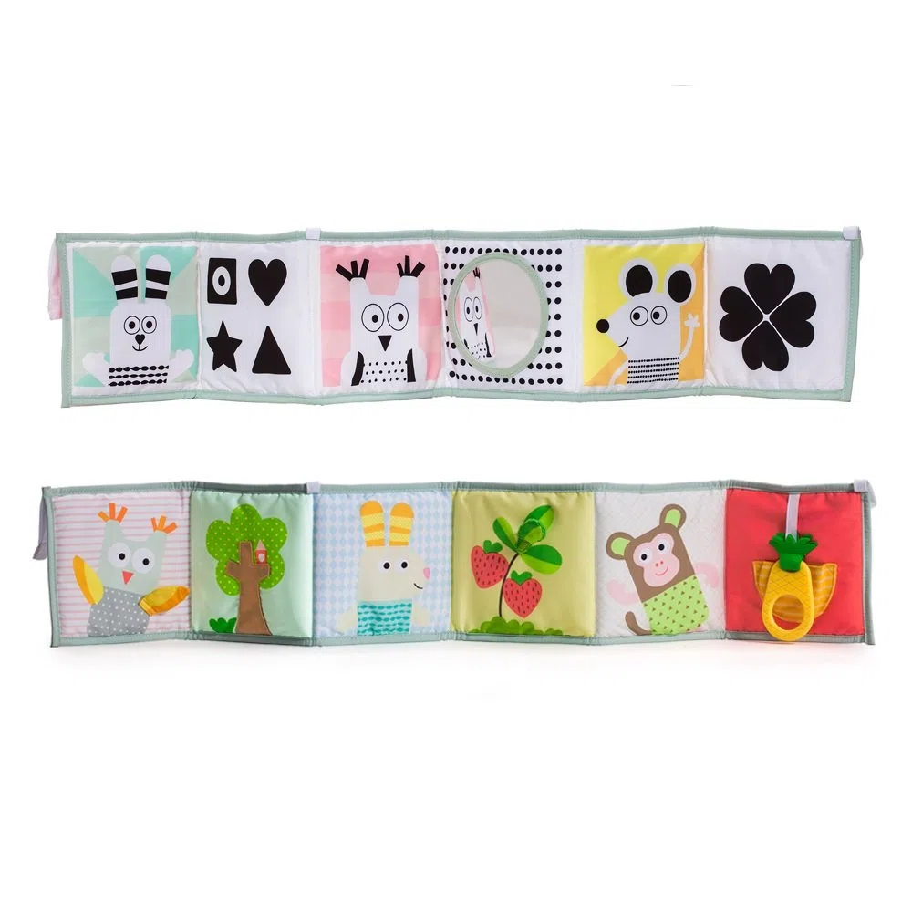Taf Toys TAF12025 Libro 3 In 1 Per Neonati, Multicolore