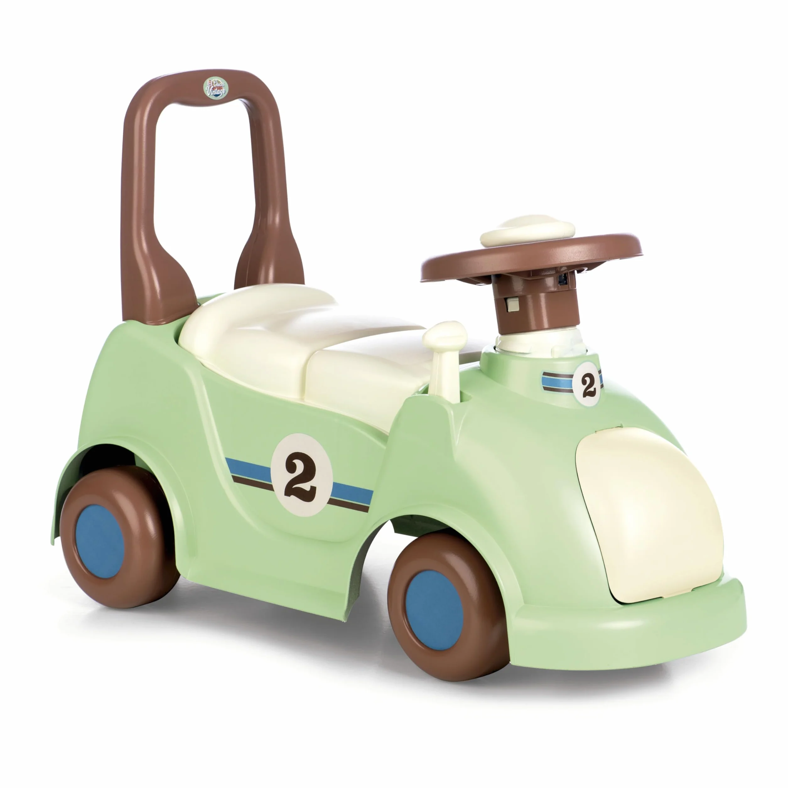 Chicos - Vintage Sport Ride-On per Bambini | Cavalcabile Che Funziona Come Girello e Cavalcabile Grazie al Supporto Rialzato | Include Cassetto Portaoggetti | Consigliato A Partire 10 Mesi (35223)