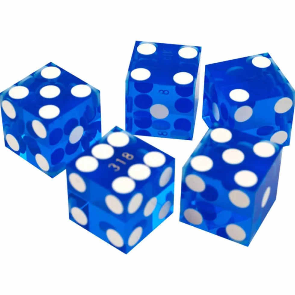 Trademark Poker, Set Dadi da Casinò da 19 mm, in Serie, Grado A