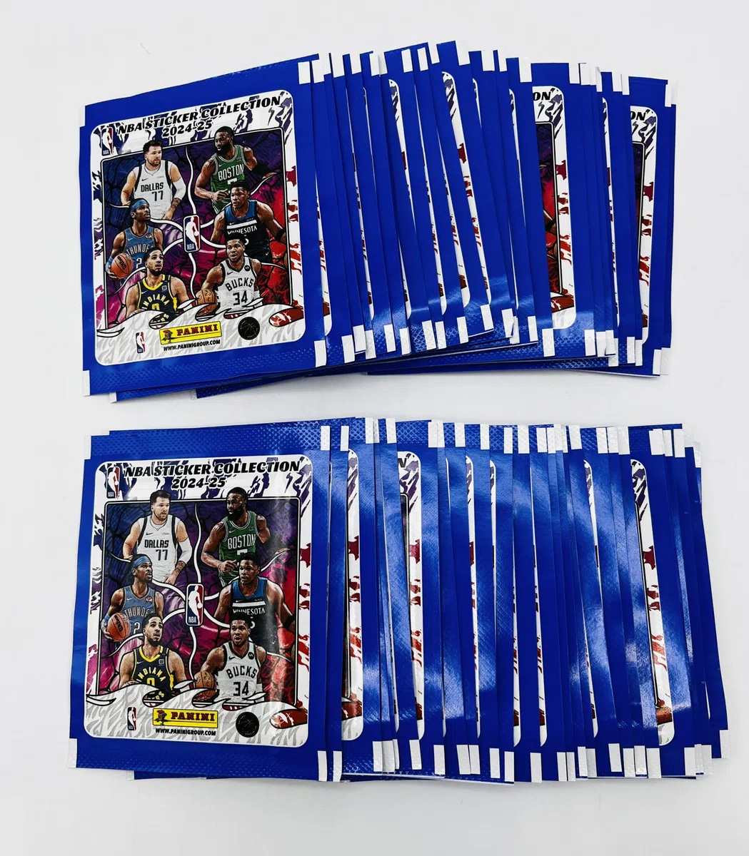 manuelkant 25 bustine promozionali per la raccolta di figurine NBA Sticker Collection 2024 2025