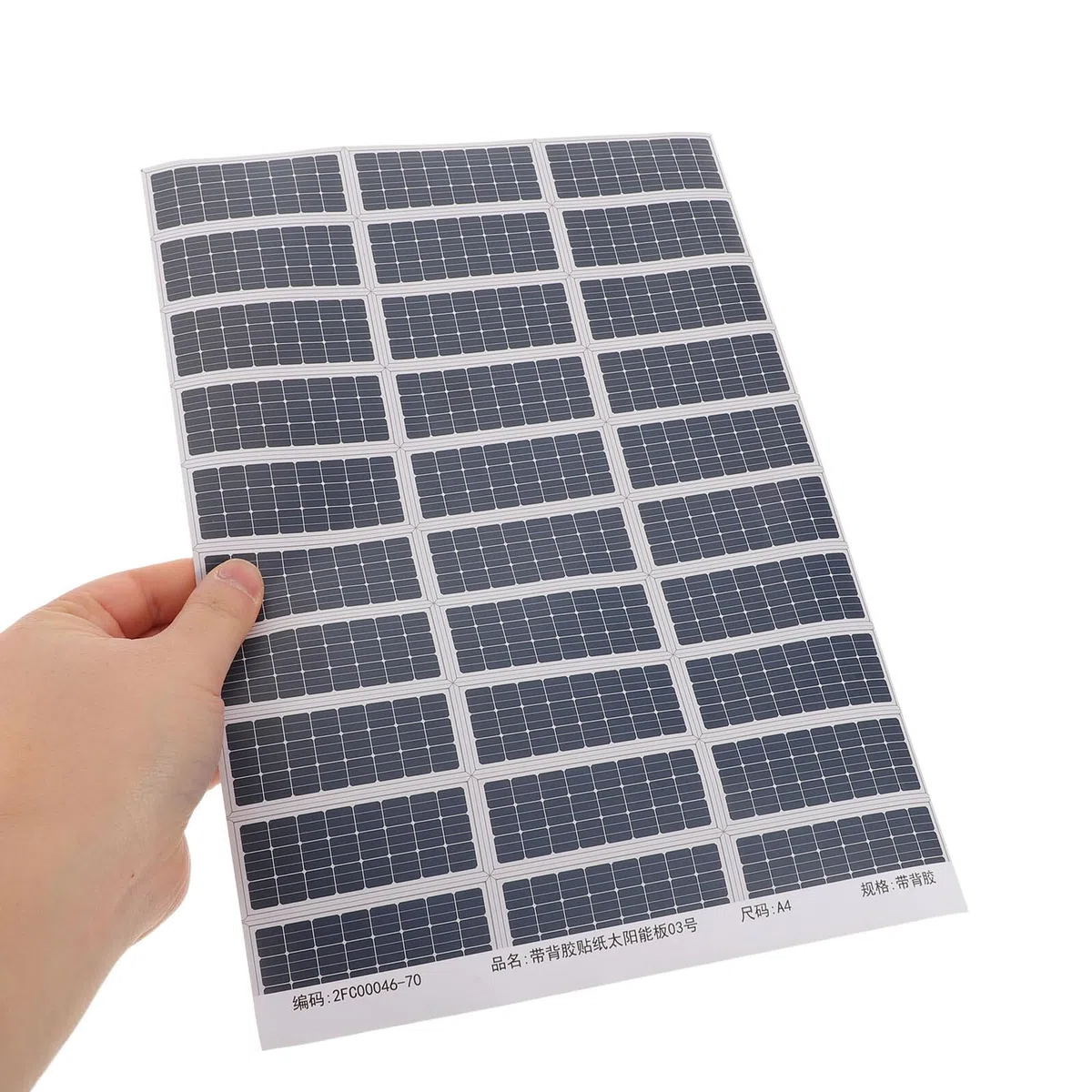 6 Fogli Adesivi Pannelli Solari Fotovoltaici per Modelli Architettonici, Carta Patinata Resistente e Design Realistico per Modellismo Creativo e Fai-da-te