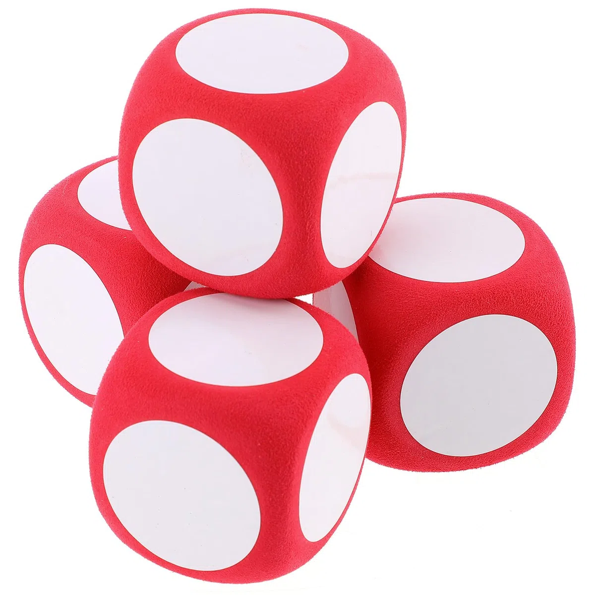 DOITOOL Dadi Cancellabili a Secco, 4 Pezzi di Dadi Giganti in Schiuma Scrivibili, Oggetti di Gioco Cancellabili a Secco, Giochi Educativi, Oggetti Didattici per La Casa E La Classe - 2,36 X 2,36 X