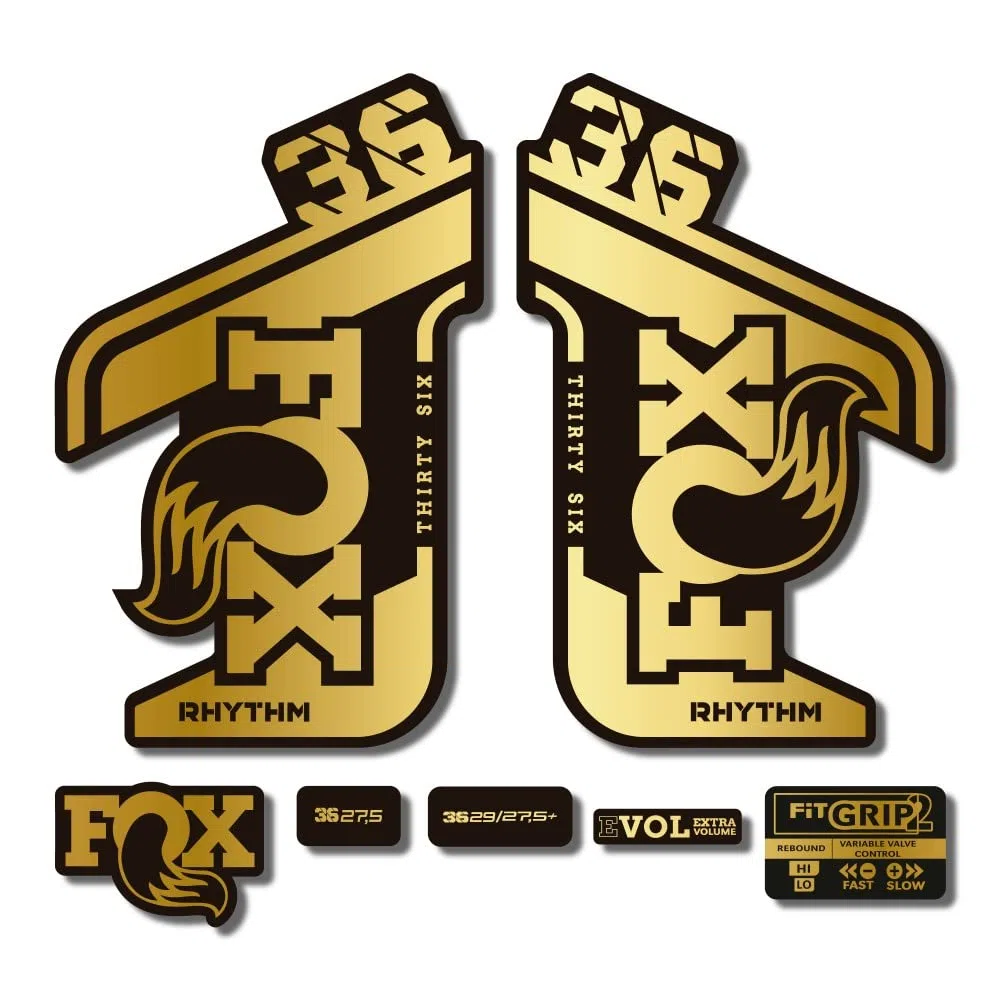 Adesivi compatibili con forcella bici Fox 36 Rhythm 2021