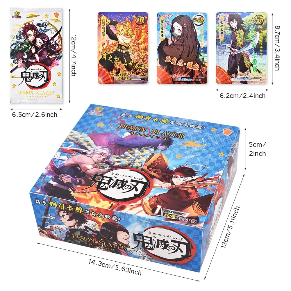 Anime Carte Gioco Bambini,32 Packs Anime Trading Card Collezionabili Bambini, Ragazzi e Adulti da Utilizzare per le Feste,Carte Anime Popolari per Fan(5 Cards/Pack)