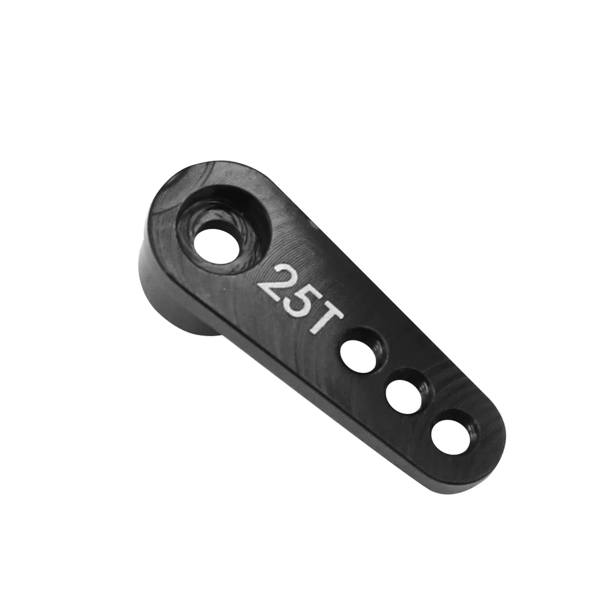 WANGCL 5PCS 25T Servo Horn Alluminio Servo Horn Arm 28mm per 1/10 RC Car RC Crawler Monster Trucks Compatibile con FUTABA GM995 GM996R Servo - Nero