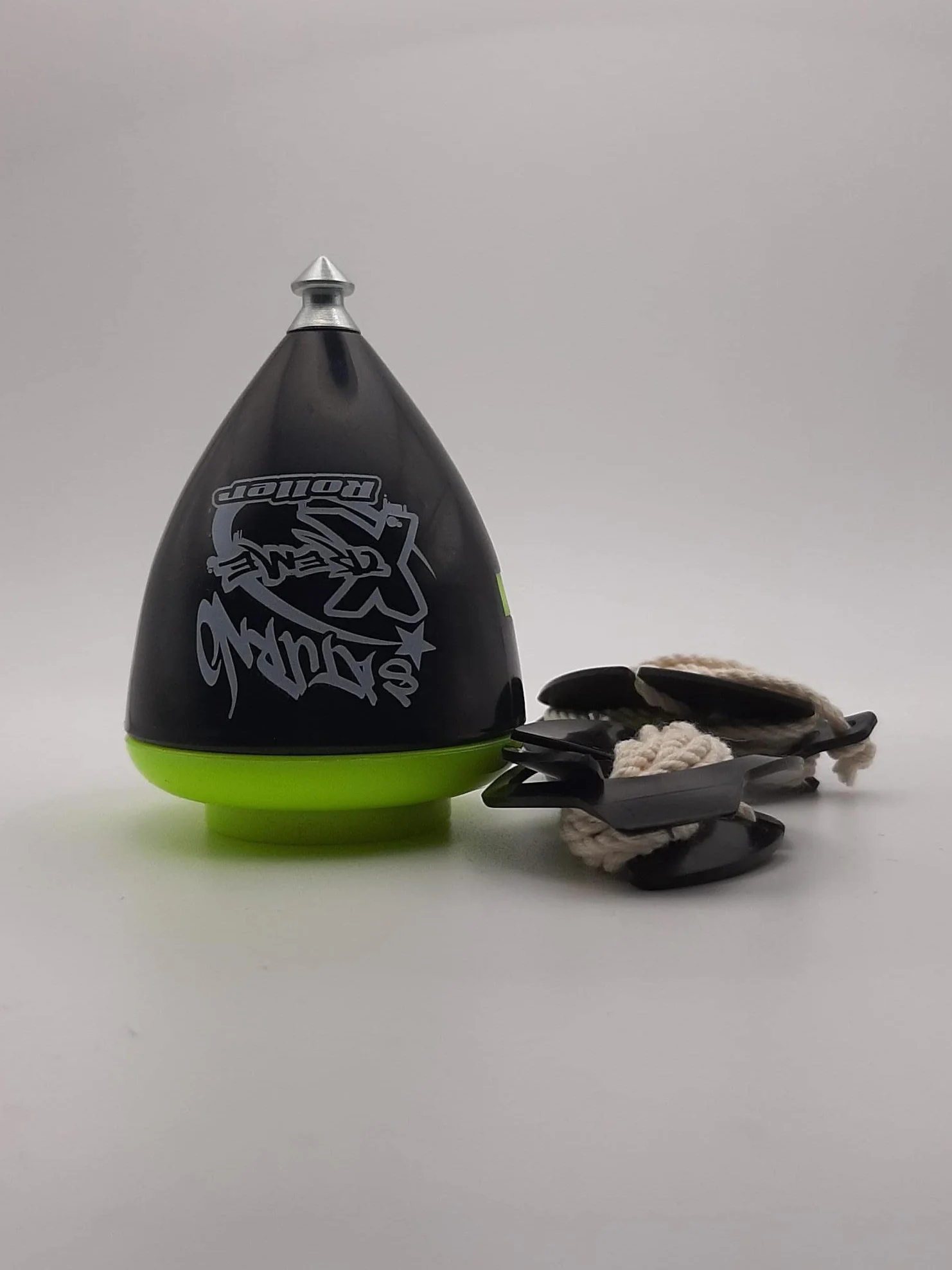 trompos space- Saturno Xt Roller Gerardo Montero y Javi De María Trottola, Colore Nero, M, SXRNCUER
