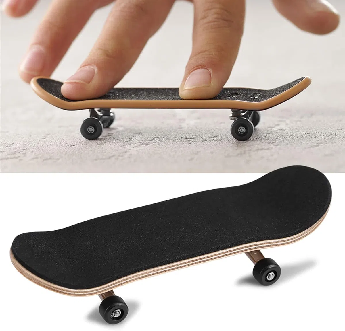Mini Skateboard Da Dita, Finger Skateboard Giocattolo Legno Di Acero Mini Skate Fingerskate per Giocare o Come Decorazione