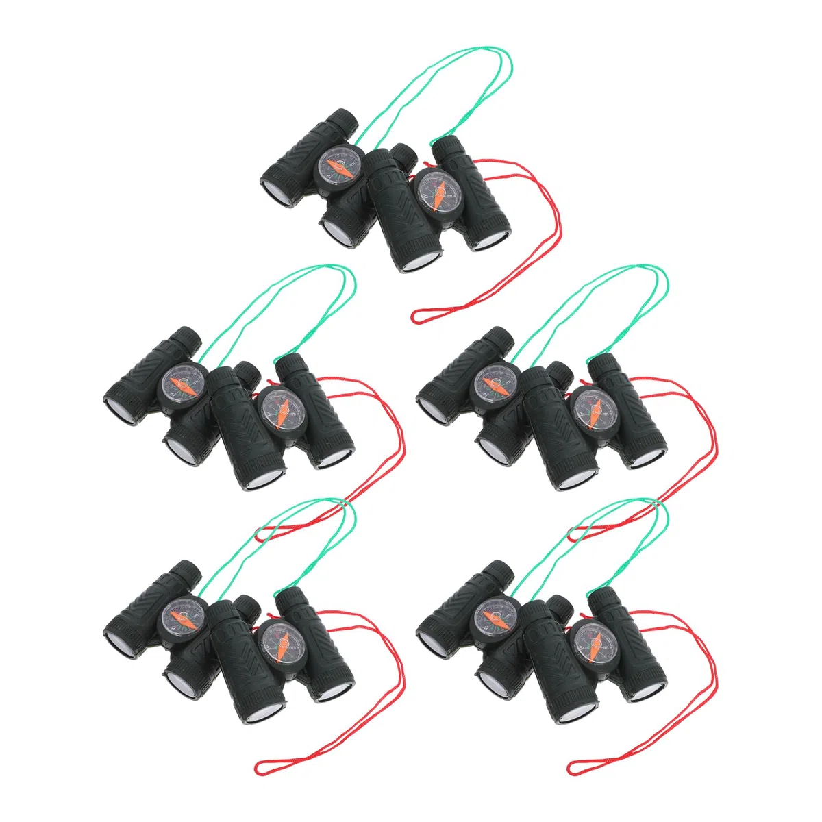 Toddmomy 10Pcs Piccola Tasca Binocolo Mini Binocolo Mini Telescopio Giocattolo Della Novità con Bussola per Le Ragazze Ragazzi Guidati Birdwatching All' aperto Nero