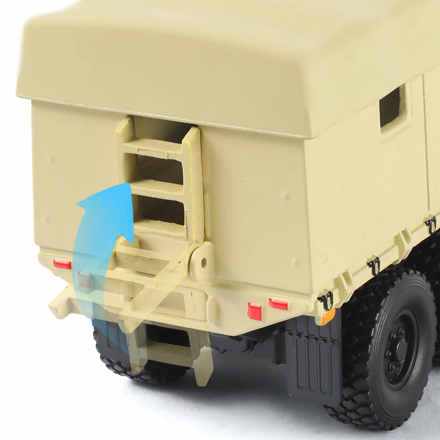 NUOTIE 1/64 MTVR MK23 Medio Tactical Truck Modello Camion Militare Fuoristrada Veicolo Die-cast Metallo Modello Kit Auto Blindata Camion Militare Multifunzionale Armored per Collezione o Regalo
