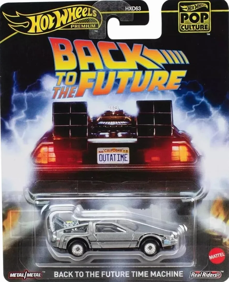Hot Wheels RITORNO AL FUTURO Modellino DieCast Auto DELOREAN DMC BACK TO THE FUTURE - scala 1/64 lunghezza 7 cm Pop Culture JBL65