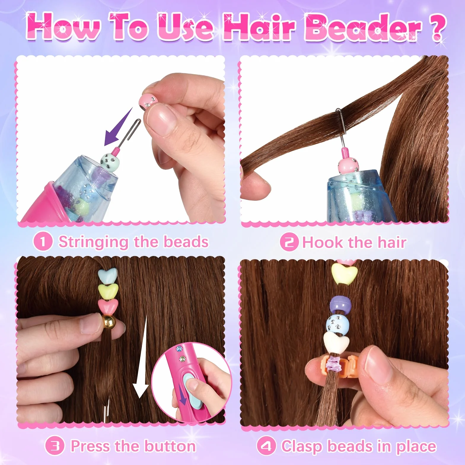 Hzitcigm Regali Bambine 5 6 7 8 9 10 11 12 Anni : Accessori per Capelli Giocattoli Bambina, Lavoretti Creativi per Bambin, Set fai da te per trecce da, Unicorno Regalo di Compleanno Natale per Ragazze