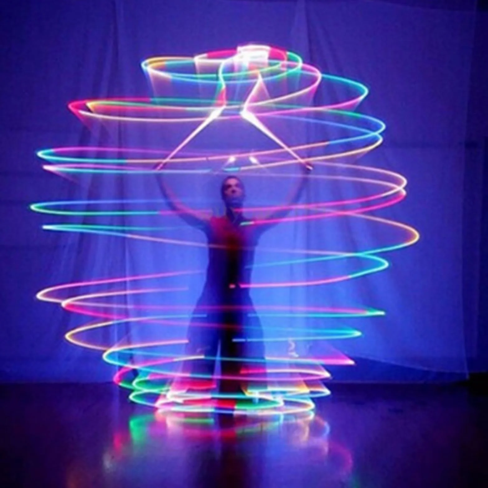 2 pz LED Poi Balls, palle luminose, Poi luminose per giocoleria, danza e spettacolo, strumento per principianti e professionisti