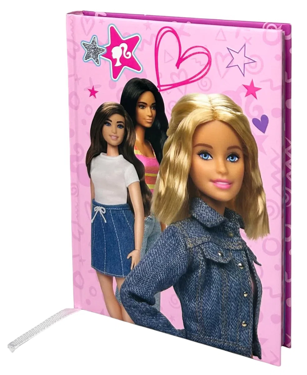 CARTOON Diario scuola Barbie agenda 10 mesi per bambini scuola primaria elementari medie (Rosa)
